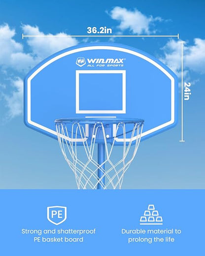 Winmax - Poolside 36-Inch Portable Adjustable Basketball Hoop