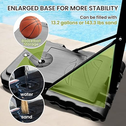 Winmax - Adult 44-inch Classic Adjustable Basketball Hoop