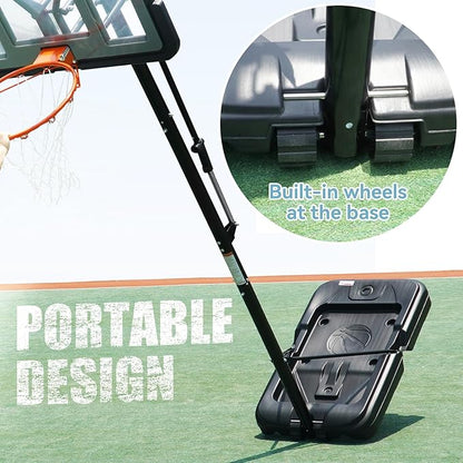 Winmax - Adult 44-inch Pull Rod Adjustable Basketball Hoop