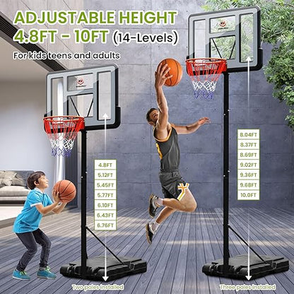 Winmax - Adult 44-inch Classic Adjustable Basketball Hoop